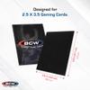 BCW Deck Guard - Double Matte Black Card Sleeves | Acid-Free, Archival-Safe, No PVC | Anti-Glare Matte Finish | Fits Standard 2" x 3" Game Cards | Durable Deck Protector Sleeves | 300 Ct view 3