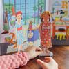 eeBoo Musician and Artist Paper Dolls Set - Reusable Dress-Up Play with Stand-Up Scene, Travel-Friendly Screen-Free Fun for Kids Ages 5 and up view 4