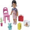 Barbie Teacher Dolls & Playset with Fashion Doll, Small Doll, Furniture & Accessories Including Flipping Blackboard view 3
