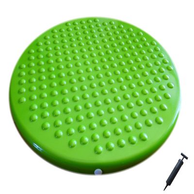 AppleRound Jr. Inflatable Sensory Wiggle Seat for Kids  12 Inch (31 cm) School Cushion with Pump  Improves Focus, ADHD & Classroom Sitting  Active Desk Chair Alternative (Green)