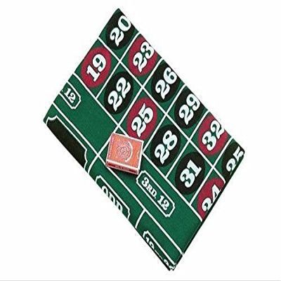 72" Roulette & Blackjack Recreational Casino Felt Layout Cloth