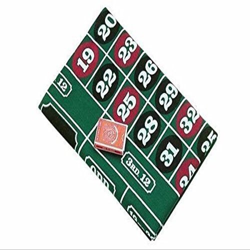 72" Roulette & Blackjack Recreational Casino Felt Layout Cloth