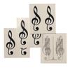 10 x Violin Clef Tattoo - black clef Tattoo (10) view 1