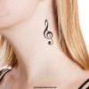 10 x Violin Clef Tattoo - black clef Tattoo (10) view 2