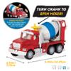Driven by Battat  7-Inch Cement Truck Toy with Lights & Sounds, Movable Parts, Construction Vehicle for Boys & Girls, Durable Design, Realistic Details, 3+ Years Toy for Kids view 4
