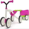 Chillafish 4-Wheeler Ride-On for Ages 1-3 with Trailer, 3 Seat Positions, Storage, Silent Wheels - Pink view 1
