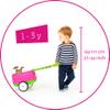 Chillafish 4-Wheeler Ride-On for Ages 1-3 with Trailer, 3 Seat Positions, Storage, Silent Wheels - Pink view 3