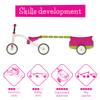 Chillafish 4-Wheeler Ride-On for Ages 1-3 with Trailer, 3 Seat Positions, Storage, Silent Wheels - Pink view 4