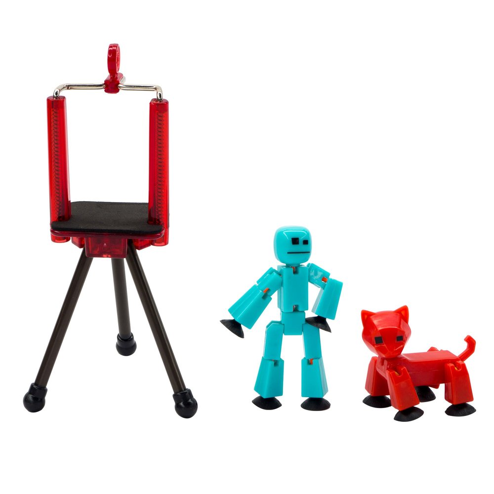 Toy Shed TST615A Stikbot Studio Series 2 (1 Stikbot + 1 Animal + 1 Tripod), Multicolor