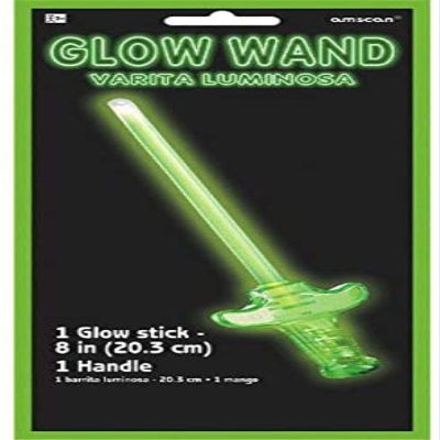 Amscan 310129 Glow Stick Wand - Green Saber, Party Accessory, 1 piece