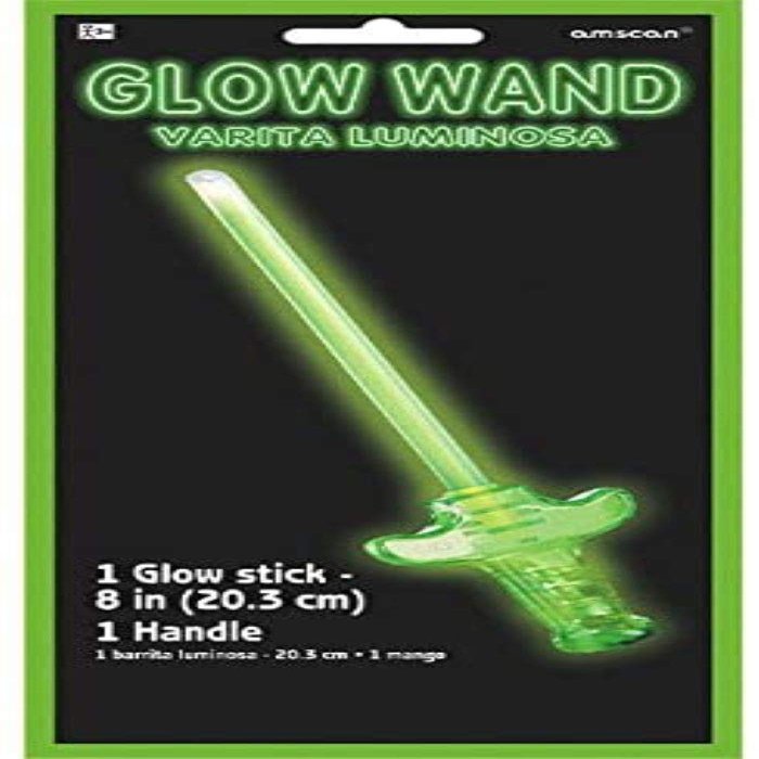 Amscan 310129 Glow Stick Wand - Green Saber, Party Accessory, 1 piece