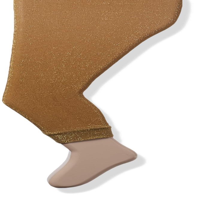 amscan Party Ready Team Spirit Child Footless Tights Accessory, Gold, One Size