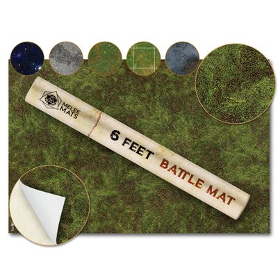 Wargaming Battle Mat, 48"x72" - Terrain for Warhammer 40K, Dungeons and Dragons, Tabletop RPG, Miniatures & Strategy Games - Durable Vinyl Map