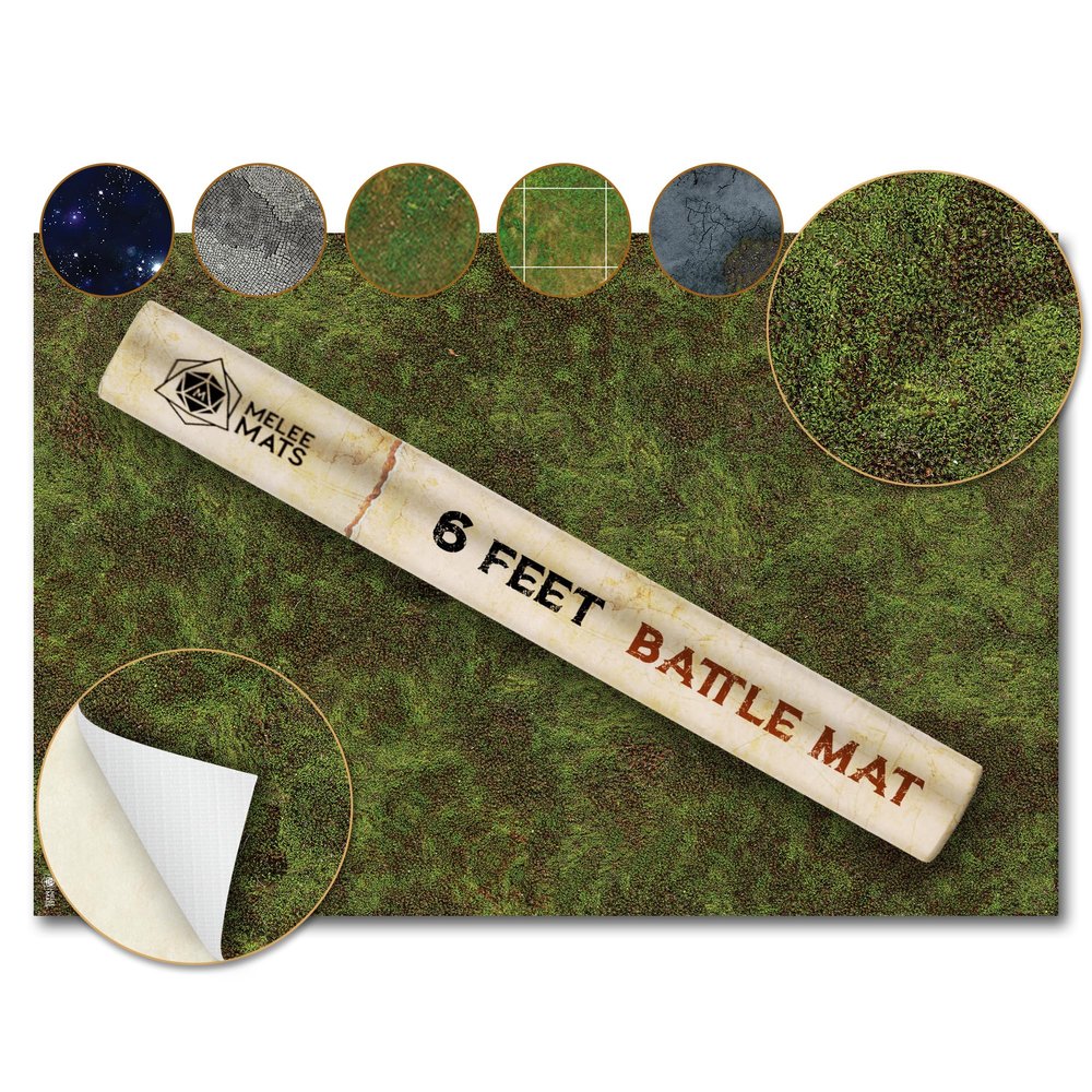 Wargaming Battle Mat, 48"x72" - Terrain for Warhammer 40K, Dungeons and Dragons, Tabletop RPG, Miniatures & Strategy Games - Durable Vinyl Map