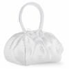 Flower Girl Gifts White Satin Embroided Deluxe Snap Purse with Padded Handles, 9 Inch view 2