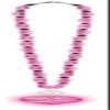 Amscan Birthday Princess Beaded Light Up Pendant Necklace, Magenta/Pink, 16" x 1 1/2" view 1