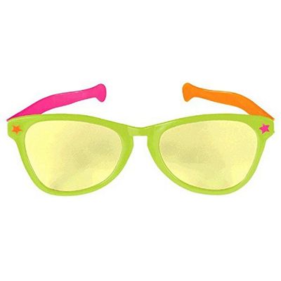 Amscan Jumbo Eyeglasses, Party Accessory, Neon