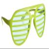 Amscan Slot Eyeglasses, Party Accessory, Neon view 1