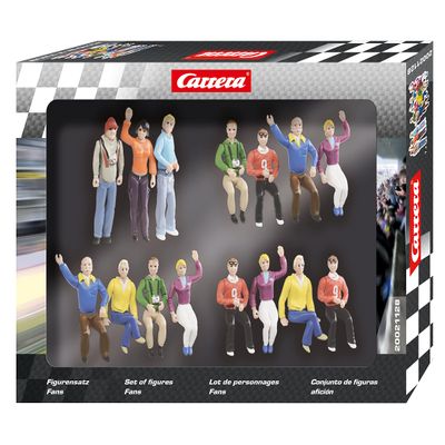 Carrera Race Spectators - Set of 15 Detailed Fans - 1:32 Scale Figures - Realistic Scenery Accessory for Slot Car Track Sets