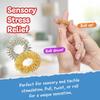 IMPRESA Spiky Sensory Acupressure Fidget Rings - 10-Pack, 1 in Dia, Silver & Gold - Stress Relief Fidget Ring - Tactile Stimulation with Spiky Sensory Band - Compact Stress Relief Toy view 2