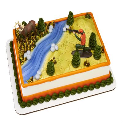 DecoSet Deer Hunting Cake Decorating Set Multi Deer 3.1" x 1.35" x 3.1"; Hunter 3.4" x 1.35" x 2.65"
