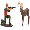 DecoSet Deer Hunting Cake Decorating Set Multi Deer 3.1" x 1.35" x 3.1"; Hunter 3.4" x 1.35" x 2.65" view 2