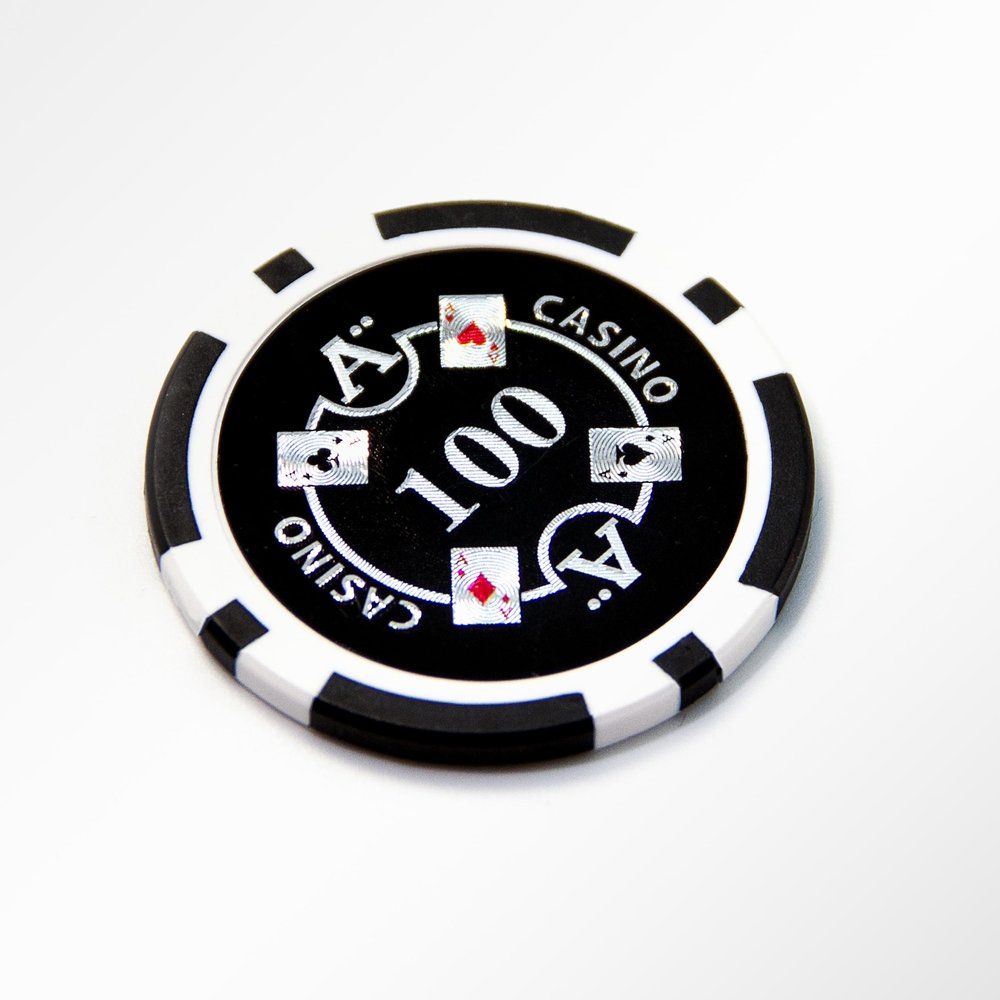 50 $100 Ace Casino Clay Composite 13.5 Gram Poker Chips