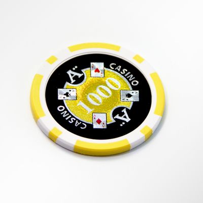 50 $1000 Ace Casino Clay Composite 13.5 Gram Poker Chips