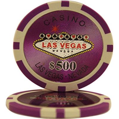 50 $500 Las Vegas Casino Clay Composite 14 Gram Poker Chips