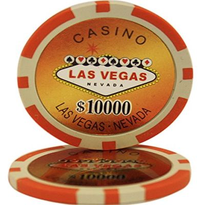 50 $10000 Las Vegas Casino Clay Composite 14 Gram Poker Chips