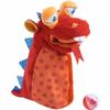 HABA Glove Puppet Eat it Up Dragon - Hand Puppet That Eats Small Objects, Perfect Toddler Toys for Ages 18 Months+, Sensory Hand Puppets, Preschool Toys view 1