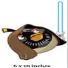 10 Inches OBI-Wan Kenobi Black Bomb Bird ABSW Removable Peel Self Stick Adhesive Vinyl Decorative Wall Decal Sticker Art Kids Room Home Decor Girl Boy 6x10 Inch view 2