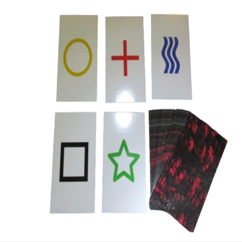 2PK E03C Low Cost Zener Style UNMARKED ESP Testing Cards - not Marked - not a Magic Trick
