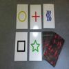 2PK E03C Low Cost Zener Style UNMARKED ESP Testing Cards - not Marked - not a Magic Trick view 2