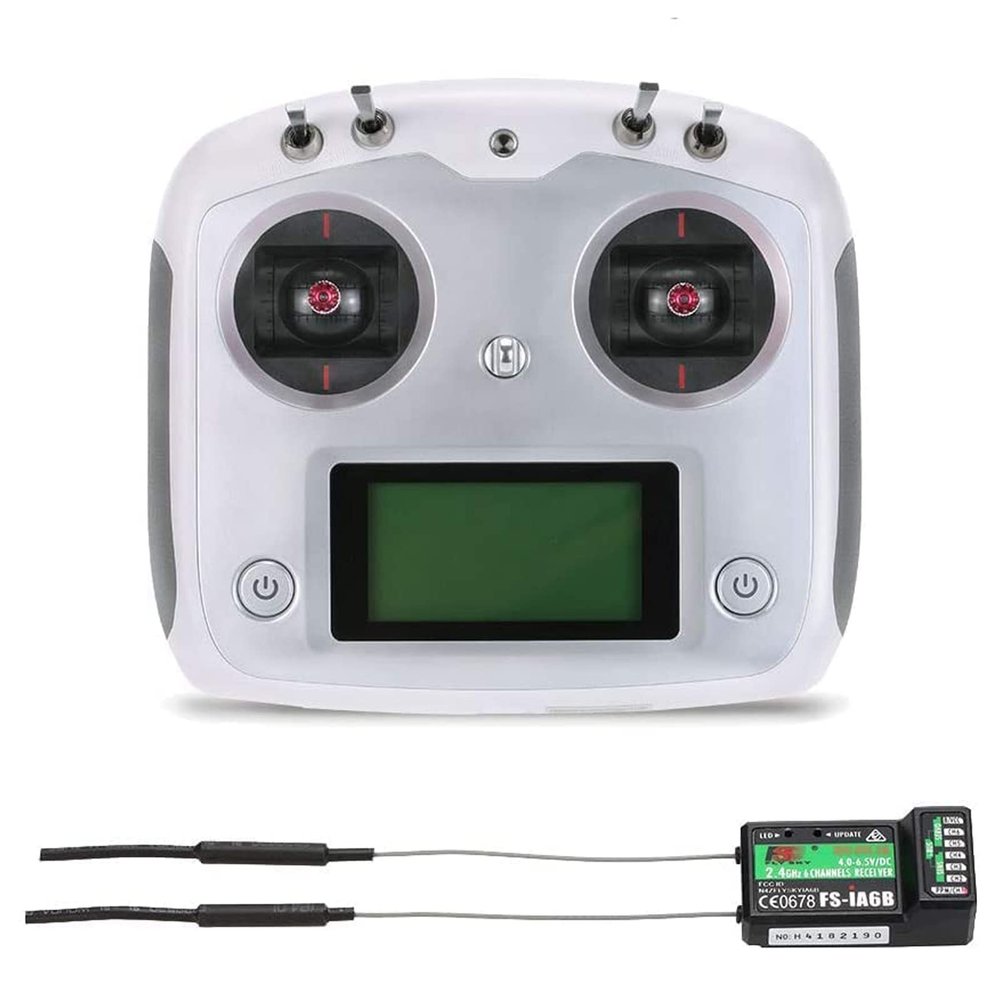 Flysky FS-I6S 10ch 2.4G AFHDS 2A RC Transmitter Control w/FS-iA6B Receiver for RC Drone Quadcopter