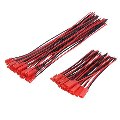 Eboot 20 Pairs 2 Pin Connector Male Female Plug Cable Wire, 22 Awg LED Rc
