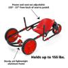YBIKE Explorer Pedal Car - 3-Wheel Go Kart for Kids, Ride On Toys for Girls and Boys, Ages 4 & Up, Steer with Handles, Adjustable Frame & Seat, Up to 155 lbs, Red & Black view 4