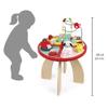 Janod - Baby Forest Wooden Activity Table 23.2" Tall - Assembling Table for Children's Activities - Vibrant Colors - Multi-Activity Play, Develops Dexterity, French Design view 3