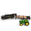 ERTL Ford F350 Pickup and Tractor Toy Set - 1:32 Scale - Includes John Deere Tractor Toy, Ford F350 Pickup Truck Toy and Gooseneck Trailer - 17.25 x 3.2 x 4.5 inches - Ages 3 Years and Up view 2