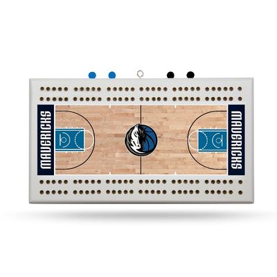 Dallas Mavericks NBA Classic 2 Track Wooden Court Shaped Cribbage Board