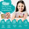 Horse Scrapbook Kit for Girls | Equestrian DIY Scrapbooking Kit for Little Girl and Tween Gifts | 114 Piece Scrapbook and Stationary Supplies Kit with Stickers, Jewels, Washi Tape, and Passcode Lock view 3