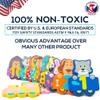 100% Non-Toxic Bathtub Numbers - Fun Bath Foam Toys - Educational Puzzles Floating Bathtub Animals for Kids Girls Boys - Set of 27 pcs - Wet & Stick - Fre. Bath Toy Organizer view 4
