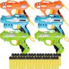 6 Pack Mini Foam Dart Blasters for Kids with 36 Darts, Micro Toy Foam Dart Guns, Nerf Compatible Mini Blaster Set, Bulk Party Favors, Small Toy Guns for Boys Girls Indoor Outdoor Play view 1