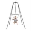 Jolly Jumper Elite (Grey) Baby Exerciser - Sturdy Frame, 6 ft Tall Stand Baby Jumper, Indoor and Outdoor Exercise Saddle Seat, Adjustable Height, for Infants up to 28 lbs view 1