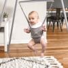 Jolly Jumper Elite (Grey) Baby Exerciser - Sturdy Frame, 6 ft Tall Stand Baby Jumper, Indoor and Outdoor Exercise Saddle Seat, Adjustable Height, for Infants up to 28 lbs view 2