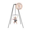 Jolly Jumper Elite (Grey) Baby Exerciser - Sturdy Frame, 6 ft Tall Stand Baby Jumper, Indoor and Outdoor Exercise Saddle Seat, Adjustable Height, for Infants up to 28 lbs view 3
