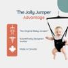 Jolly Jumper Elite (Grey) Baby Exerciser - Sturdy Frame, 6 ft Tall Stand Baby Jumper, Indoor and Outdoor Exercise Saddle Seat, Adjustable Height, for Infants up to 28 lbs view 4