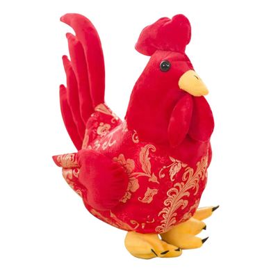 AngelGift Cuddly Plush Soft Stuffed Animals Toy Red Rooster/Chicken Doll 9" Kids' Plush Pillows Cushion Plush Doll for Graduation Valentine's Day Birthday Xmas Christmas Wedding Best Gifts Presents