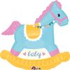 amscan International 3424301 Foil Balloons/Shape:Baby Shower Rocking Ho view 1