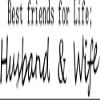 BIBITIME Anniversary Mother's Day Saying Best Friends for Life Husband and Wife Quotes Wall Decal English Words Lettering Decor Sticker for Couple Bedroom (DIY, Husband Wife-Black) view 1